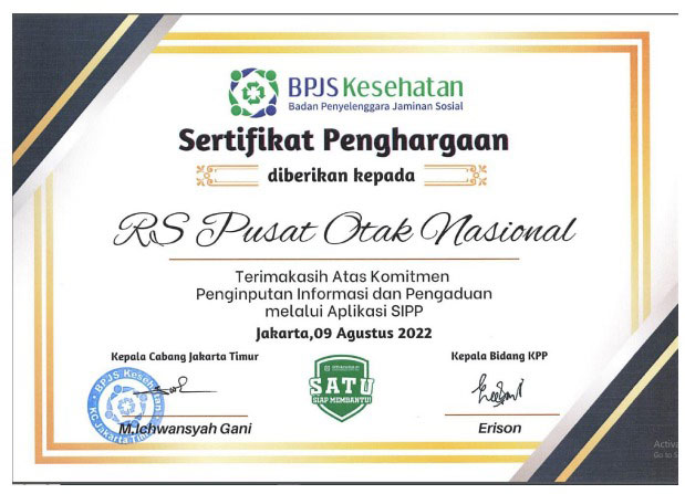 Penghargaan dari BPJS Kesehatan