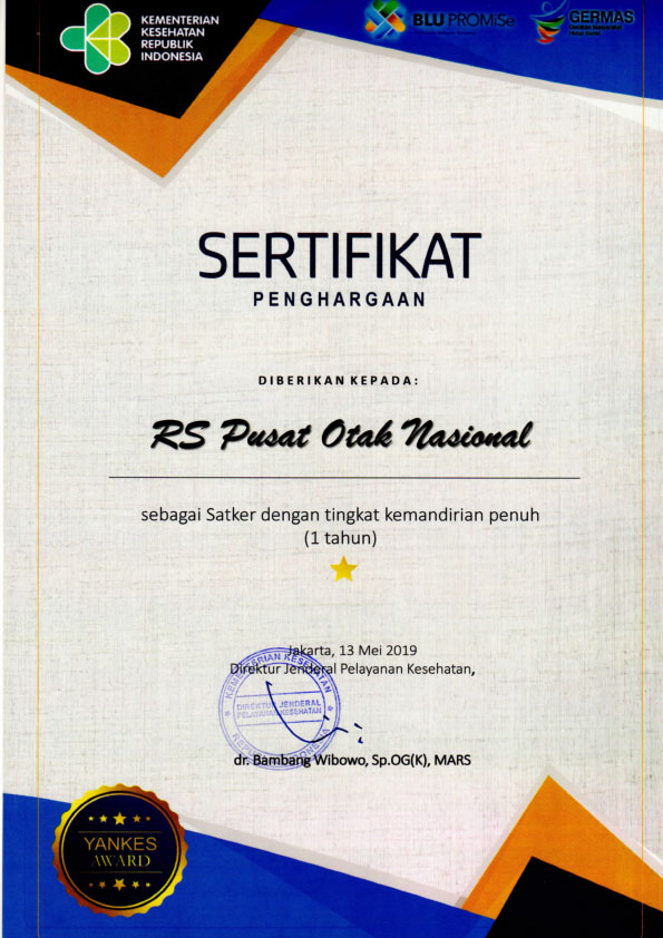 Sertifikat Satker dengan Kemandirian Penuh